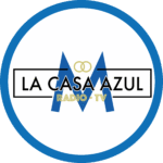 boton casa azul